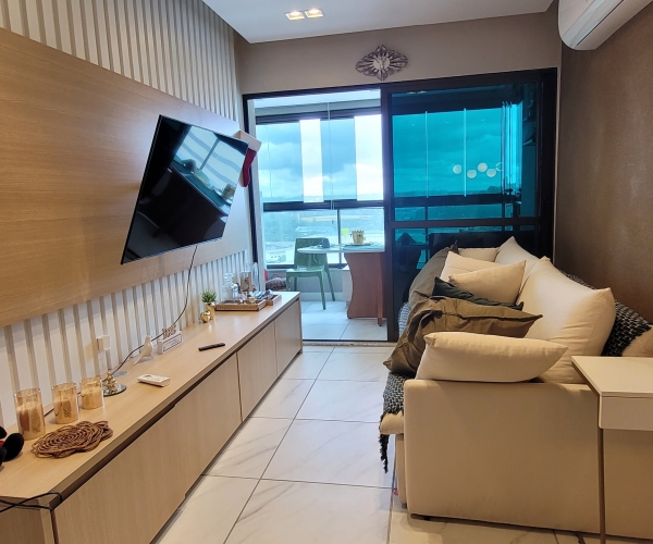 North Way Residence – Apartamento de 3 Quartos (2 Suítes) | 76m² - Mobiliado