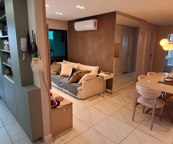 North Way Residence – Apartamento de 3 Quartos (2 Suítes) | 76m² - Mobiliado