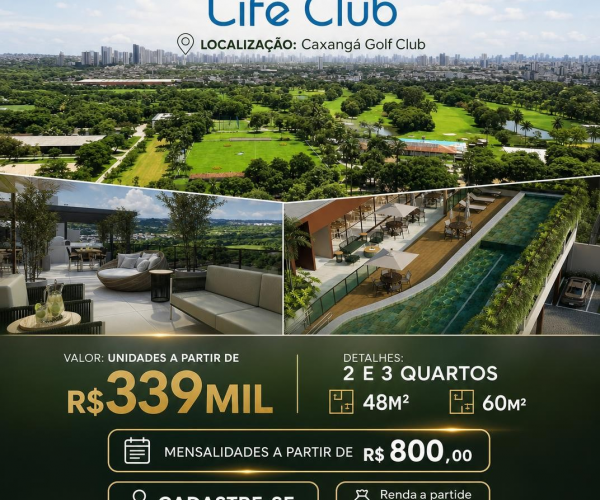 Caxangá Life Club – Pré-lançamento em Caxangá